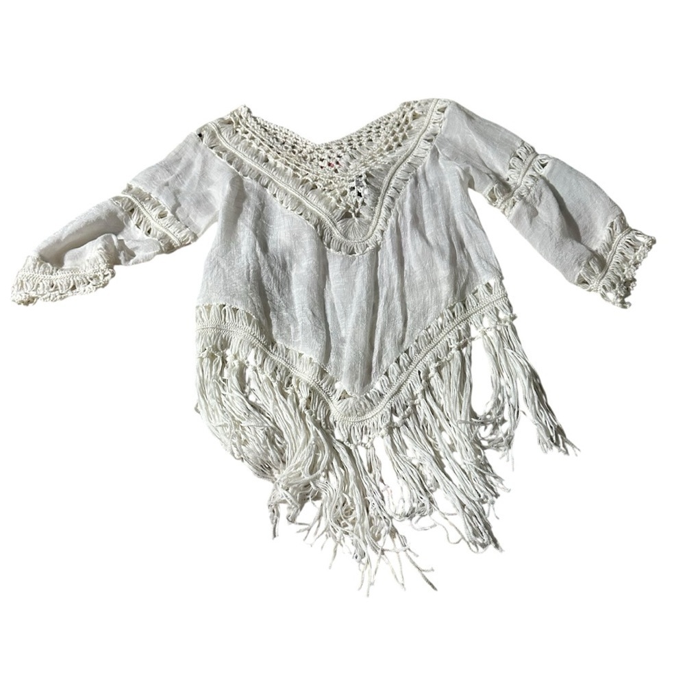 Forever 21 White Textured Top